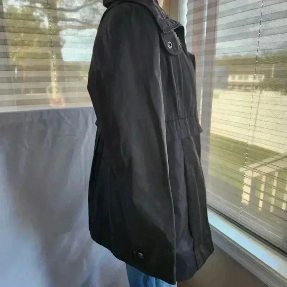 Nine West Ladies trench coat XL black and floral - Picture 4 of 8